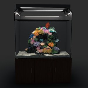 marine aquarium 01 3d model