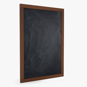 chalkboard chalk board 3d model
