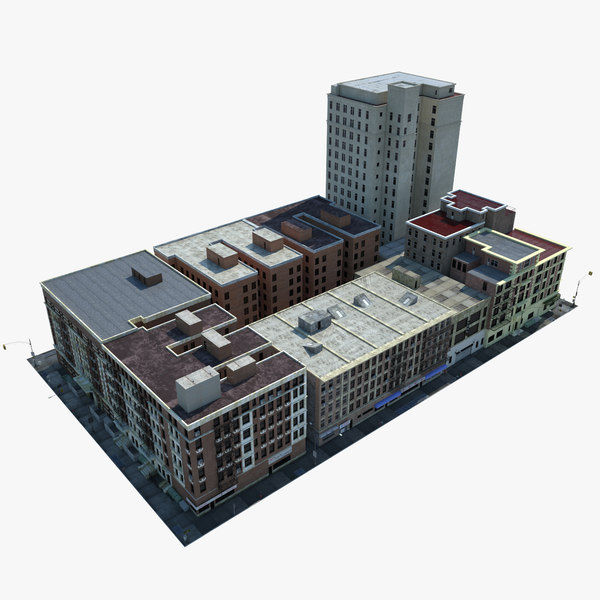 new york city block 3d model