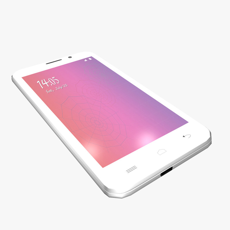 3d smartphone phone model