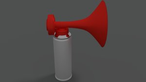 portable air horn 3d model