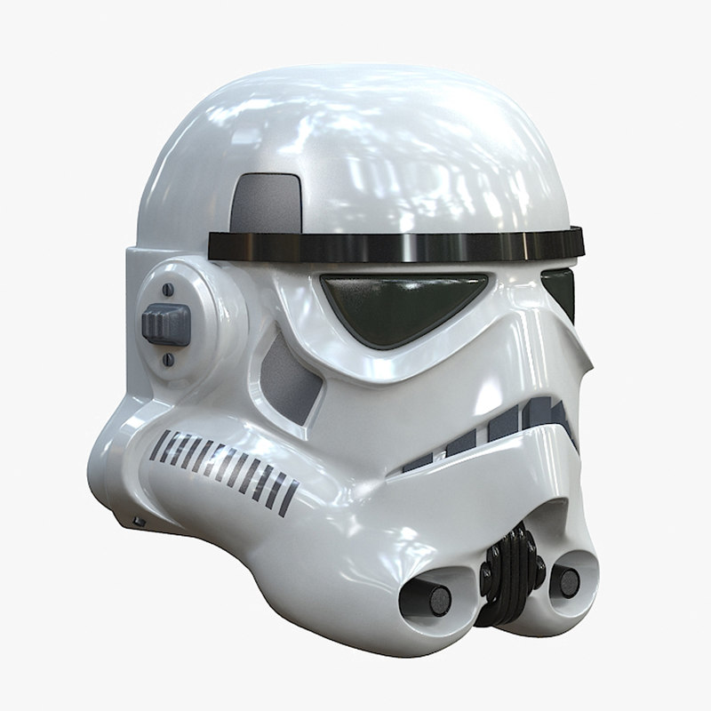 3d model stormtrooper helmet darth vader