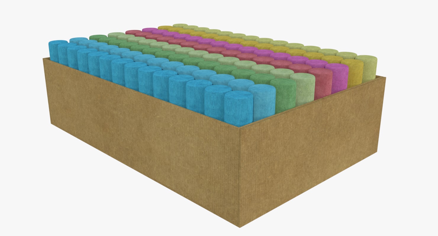 chalk box 3d model