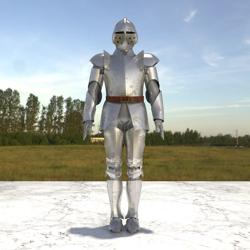 knight armor 1 3d model