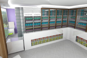 drug pharmacy 3d model
