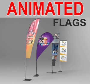 x advertising flags