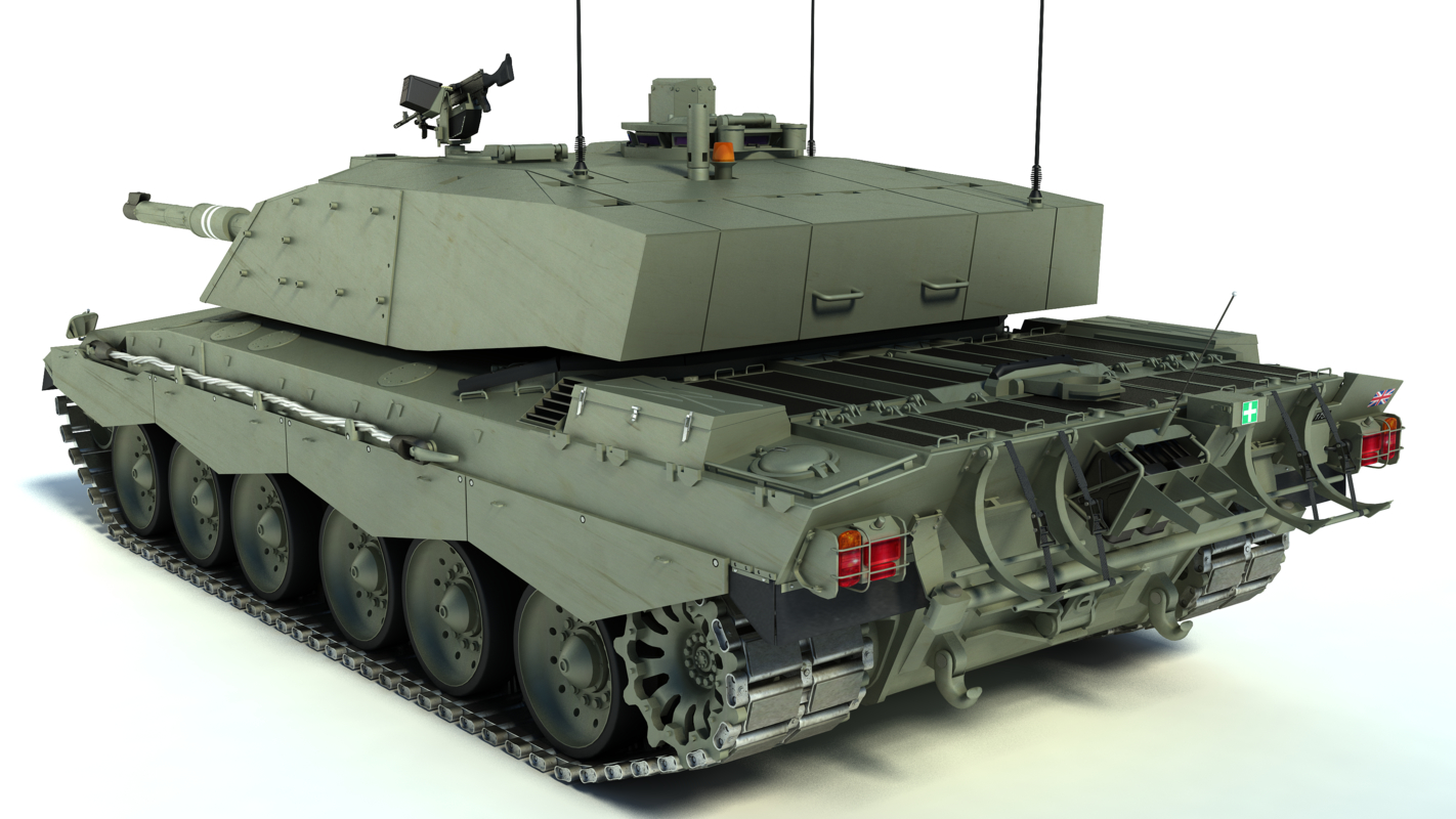 3d Model Of Challenger 2 Mbt Tank