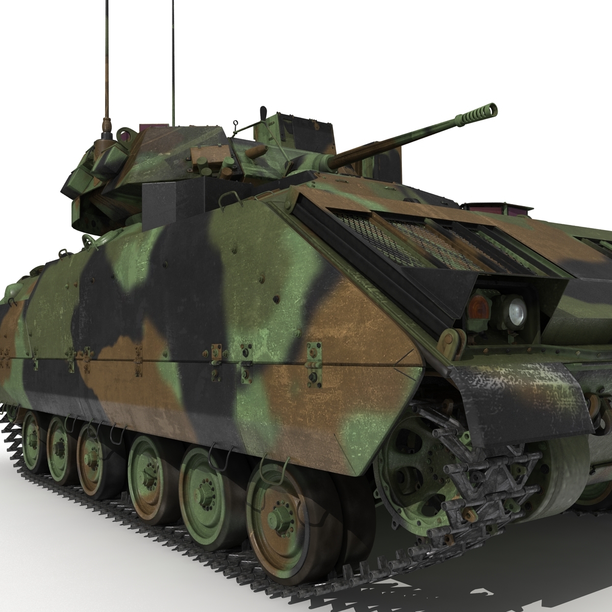 步兵战车bradley m2 rigged camo3d模型
