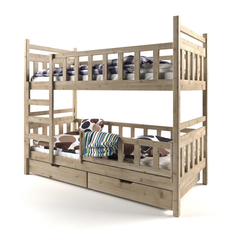 3d Model Of Bunk Bed