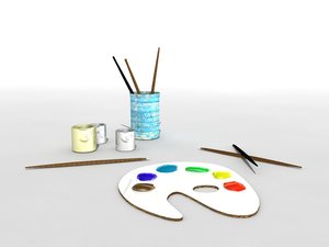 painters things 3d model