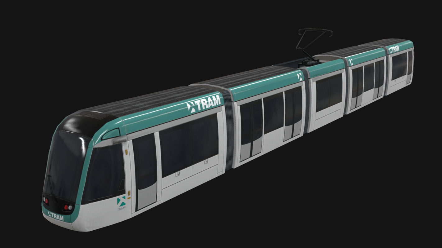 low-poly alstom citadis 302 3d 3ds