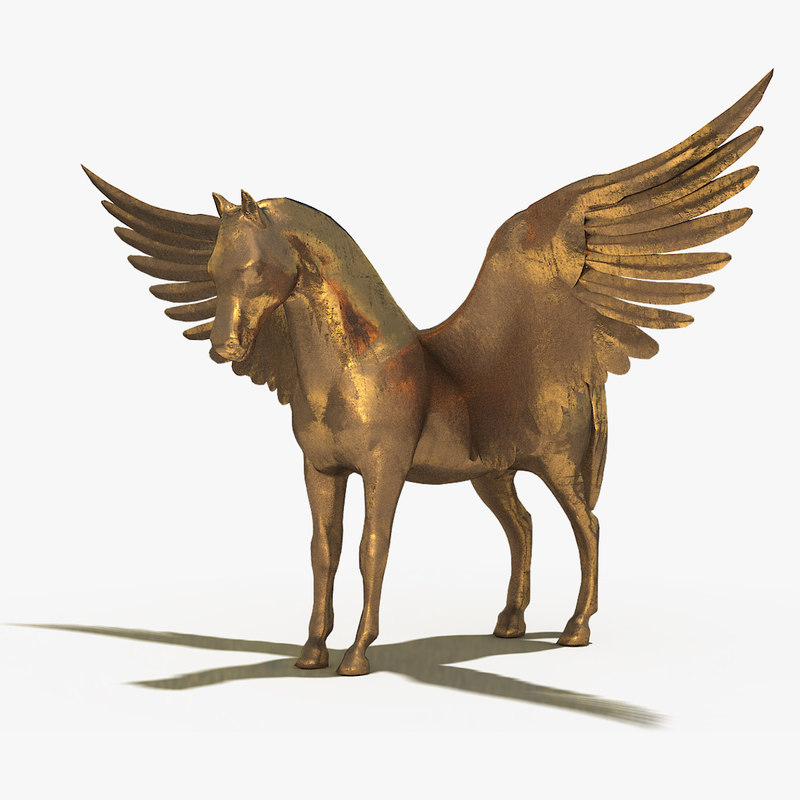 pegasus sculpture 3d model