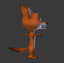 3d model cartoon fox