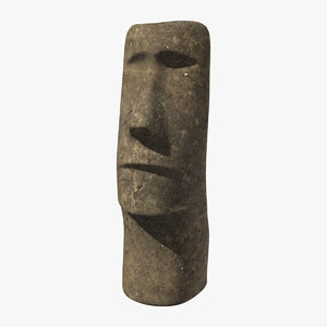 3d moai statue