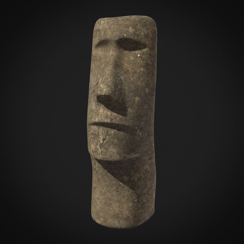 3d Moai Statue