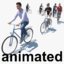 3d model cyclists animation