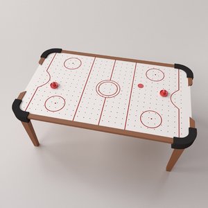 3d model air hockey table