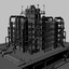 refinery complex construction 3d 3ds