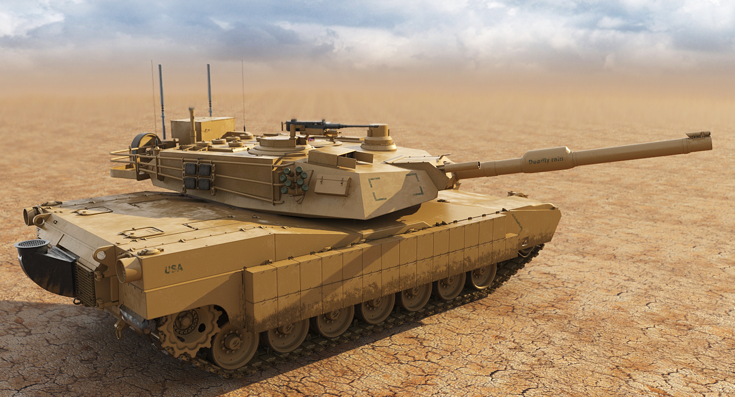 m1a1艾布拉姆斯主战坦克3d模型
