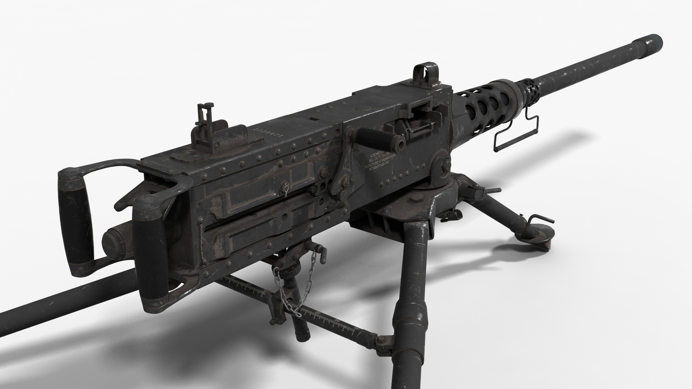 Browning M2 50 Cal 3d Obj