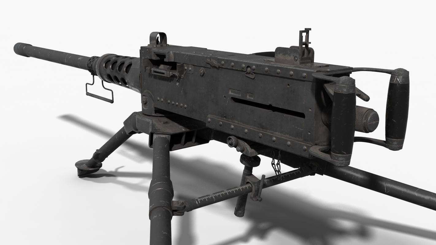 Browning M2 50 Cal 3d Obj