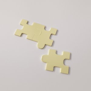 3d puzzle piece model