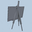 3d artist easel canvas
