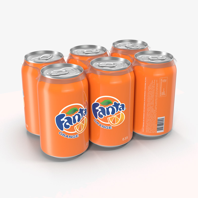 Download 3d model pack cans fanta