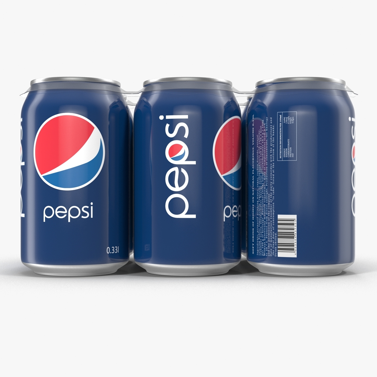 pack cans pepsi 3d model