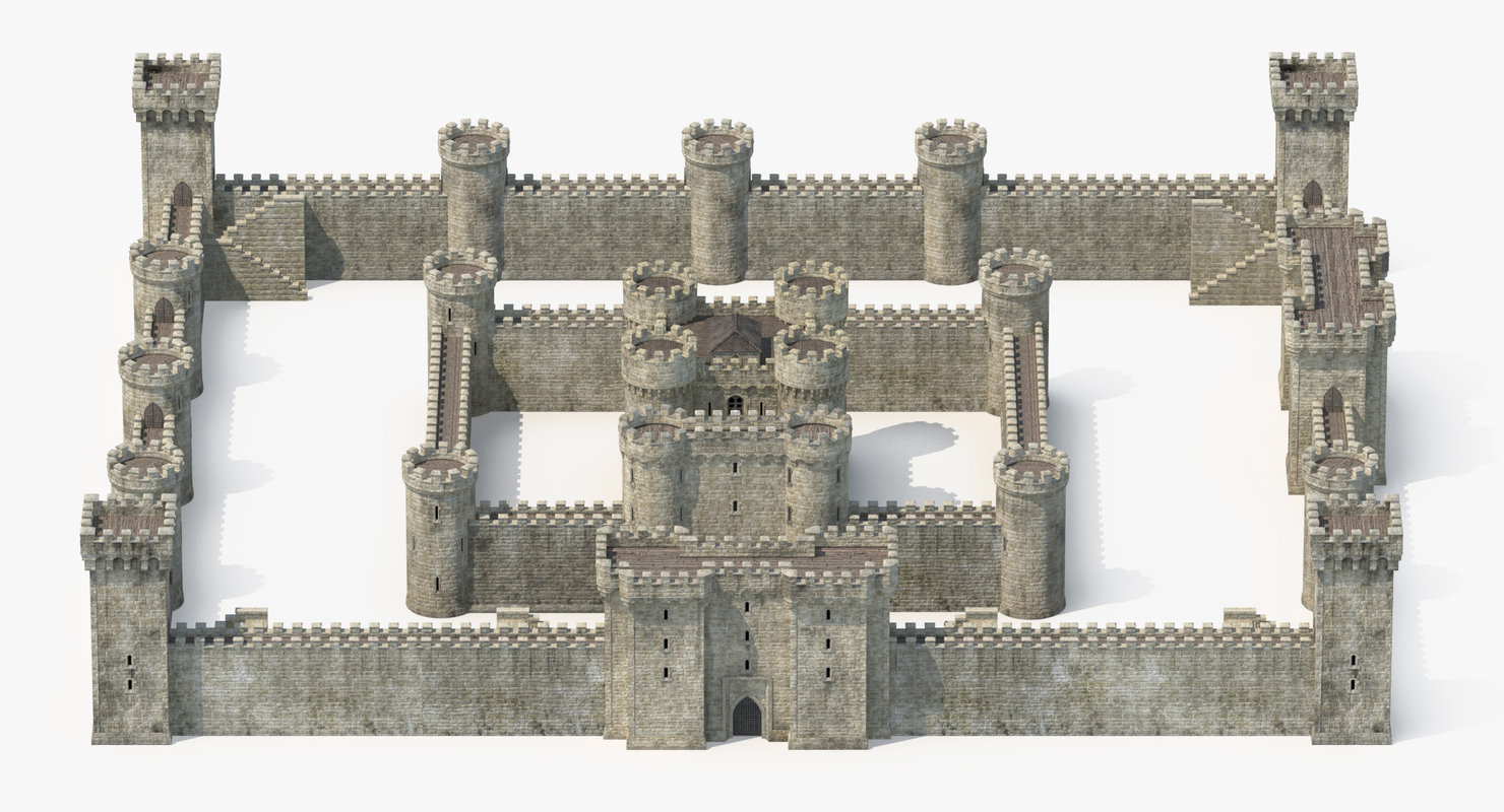 castle generic 3d max