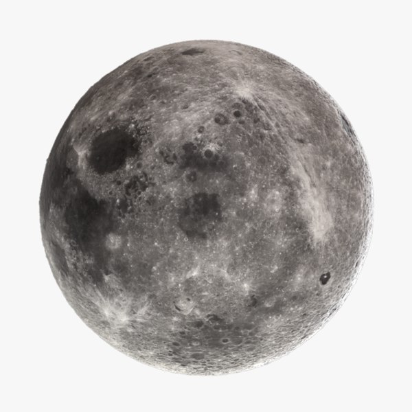 moon octane displacment 3d model