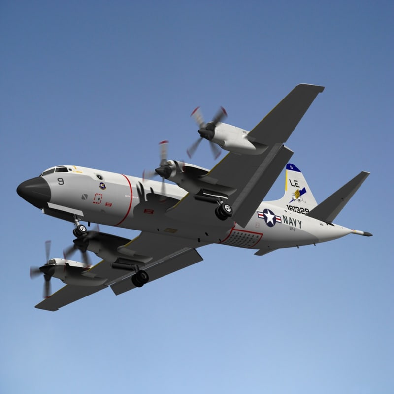 orion p3c navy 3d model
