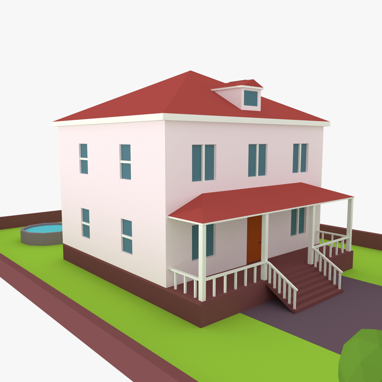 3d cartoon house model