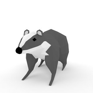 3d model badger