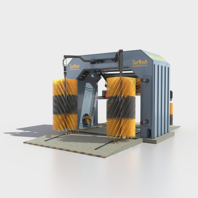 3d automatic car wash model