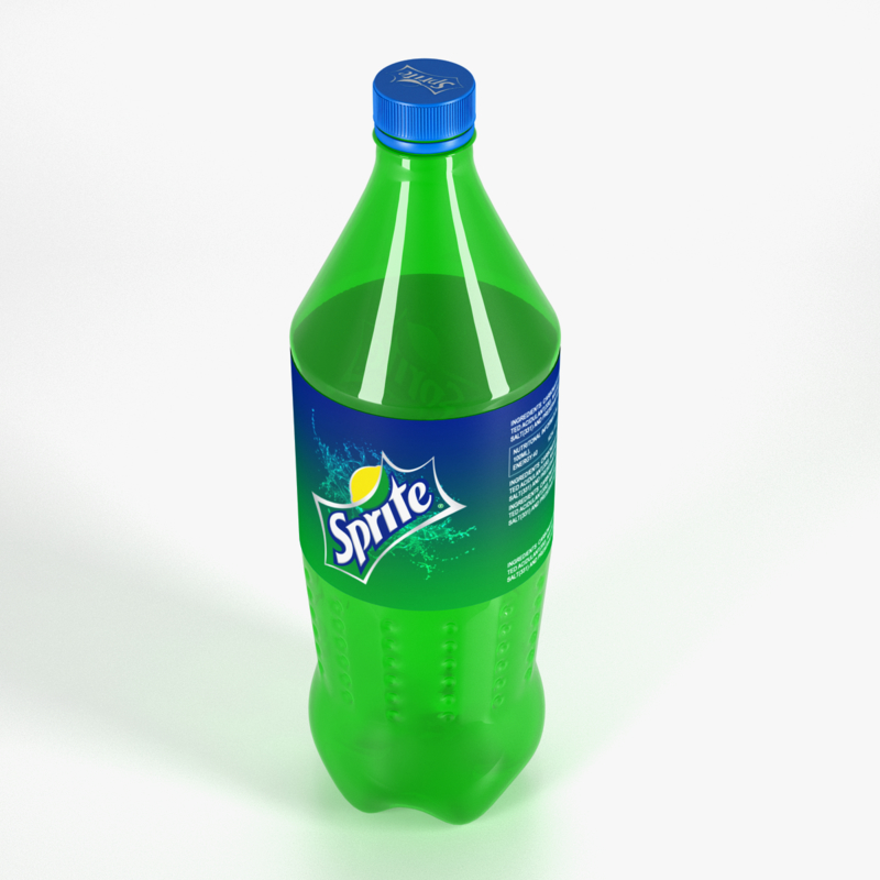 sprite bottle 3d max