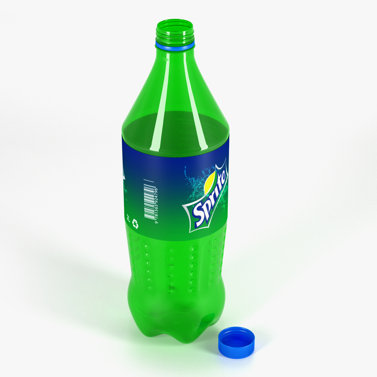 sprite bottle 3d max