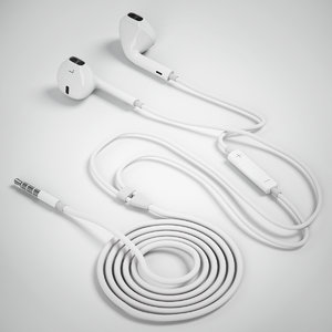 3d earphones earpods model