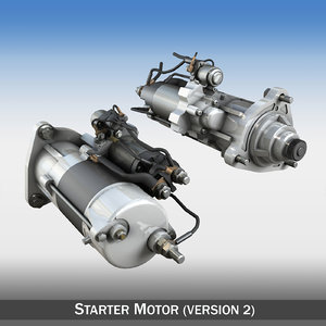 starter motor 3d 3ds