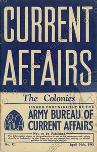 WWII Army current affairs leaflet