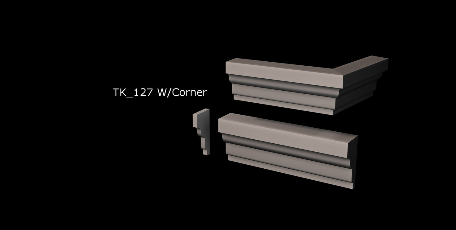 window door trim package 3d model