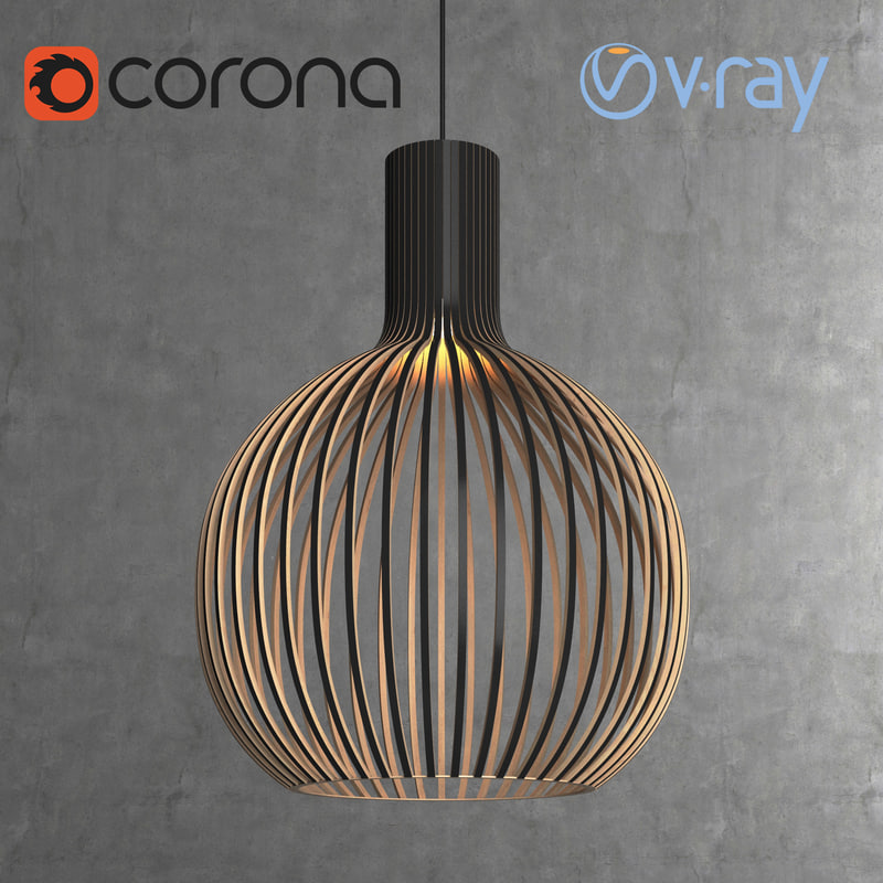 3d Octo 4240 Pendant Light Model
