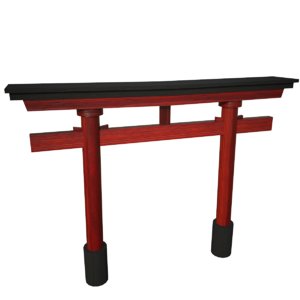 japanese torii gate 3d model