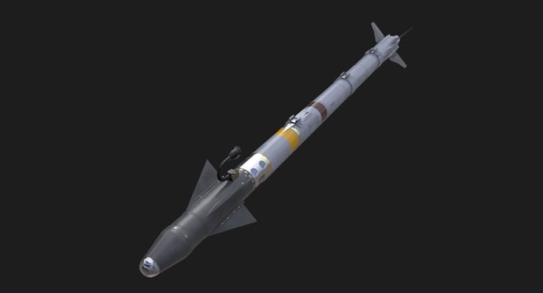 Aim 9x Sidewinder Missile 3d Model - aim 9 sidewinder roblox