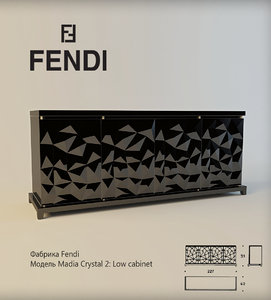 fendi madia crystal 3d model