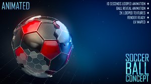 soccer ball concept 3d c4d