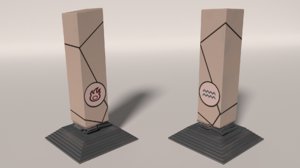 water pillar 3d model