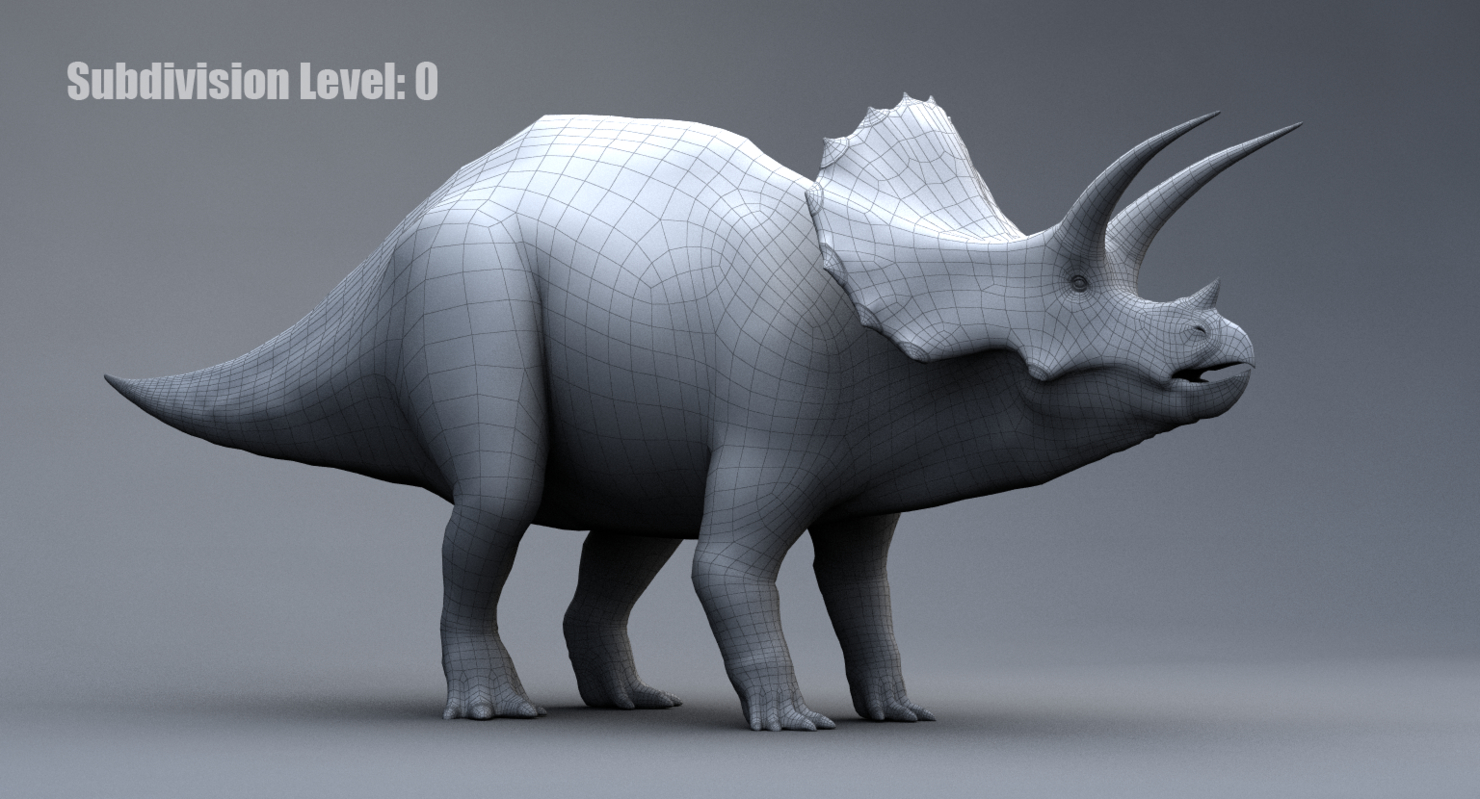 realistic triceratops