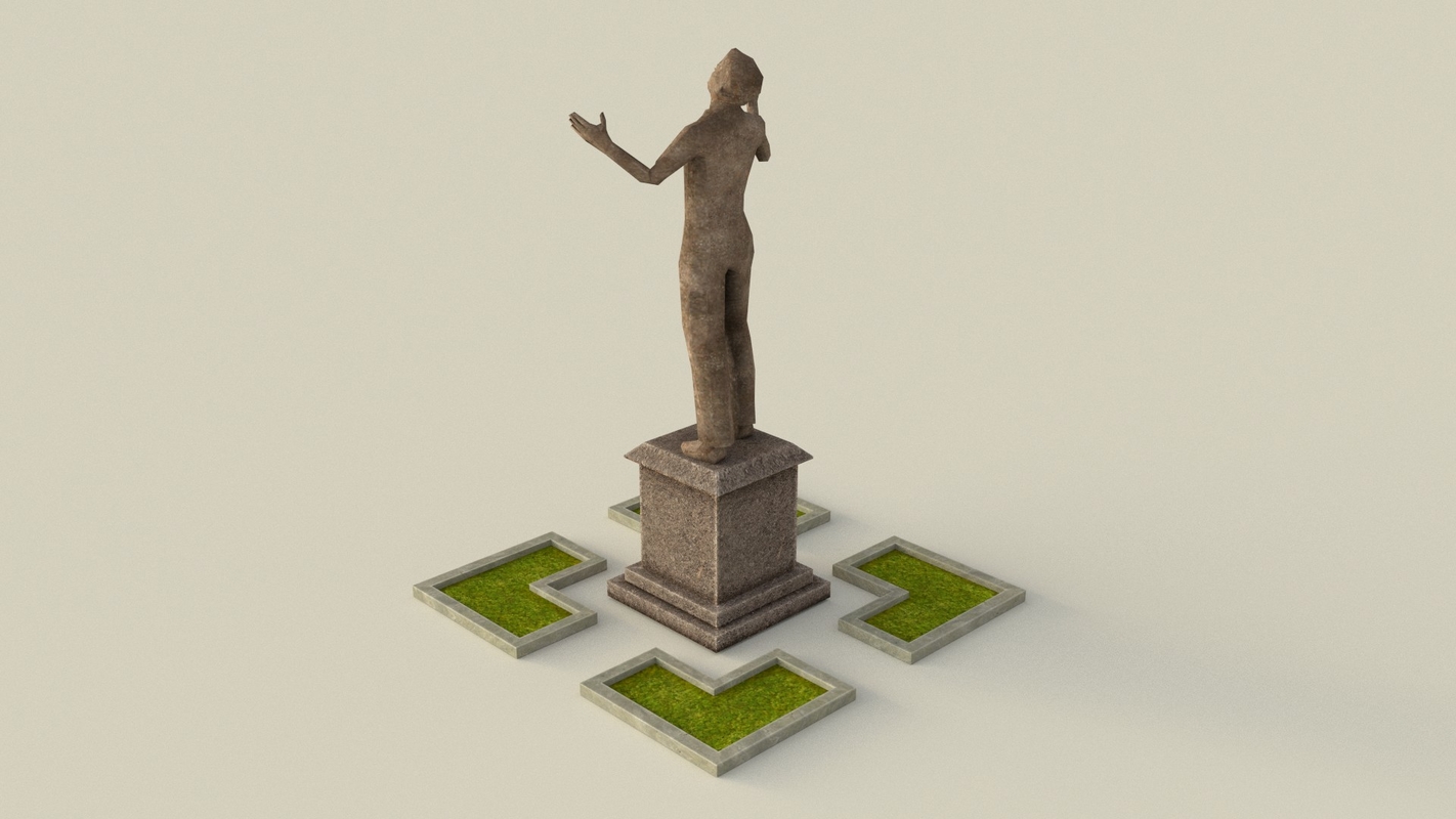 3d model ready statue