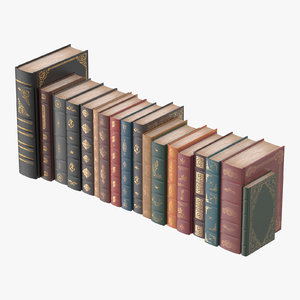 classic library book set design max